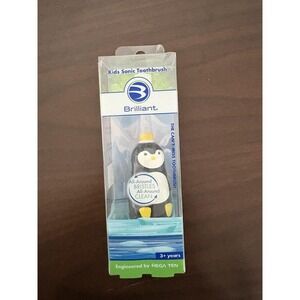 Brilliant Kids Sonic Toothbrush Penguin LED Light Electric 3+ Years Oral Care